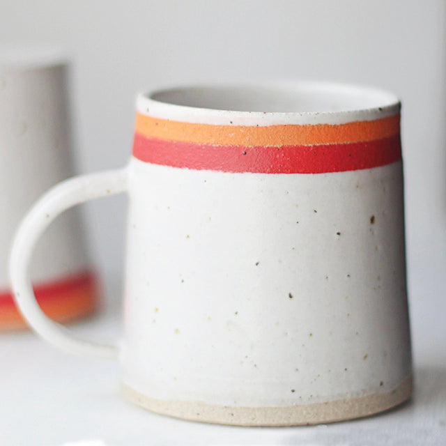 Liu Ying Ceramics - Striped Ceramic Mugs
